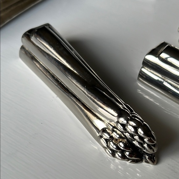 Vintage Silea Silver Plate Asparagus Knife Rests - Picture 7 of 11